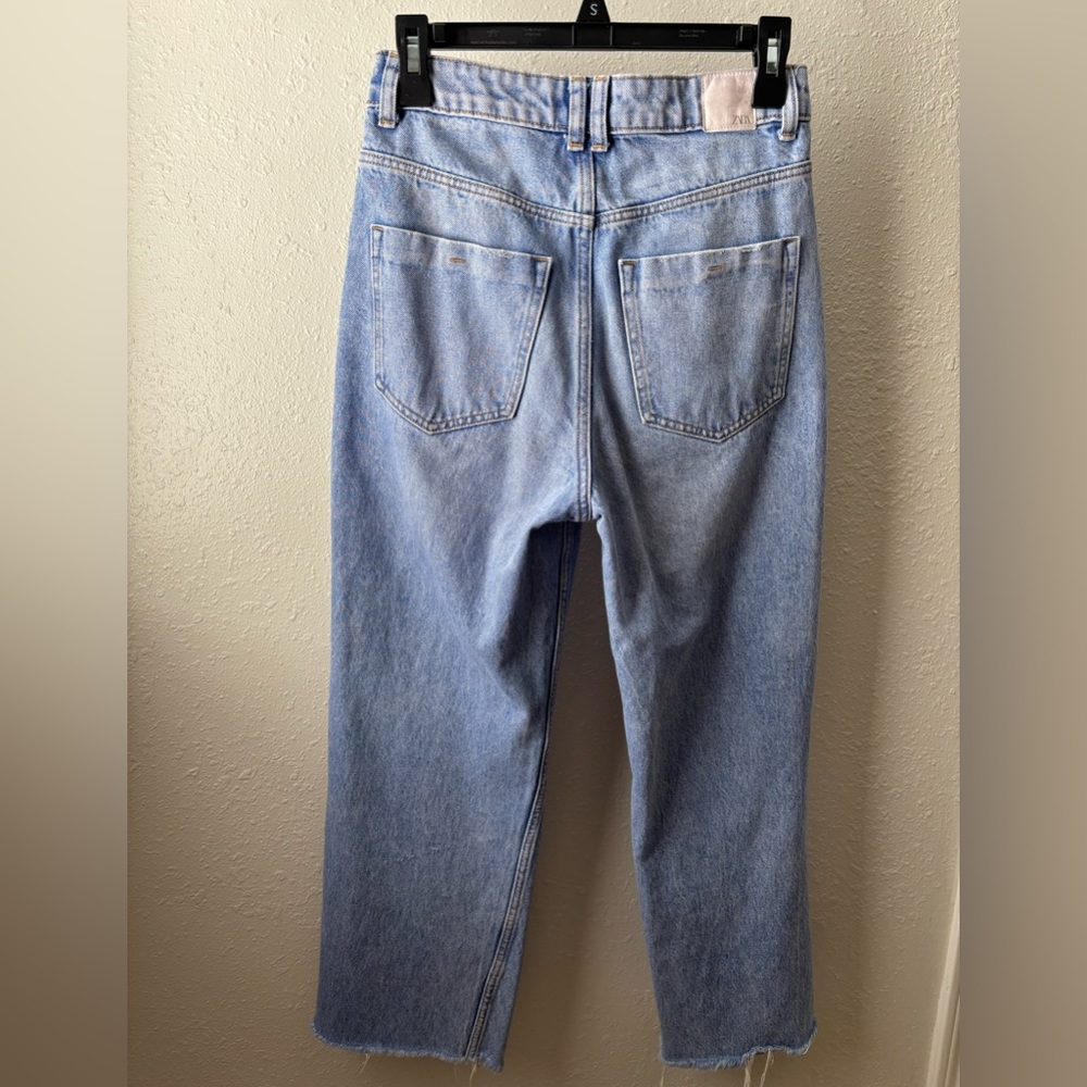 Zara, ultra baggy high rise jeans